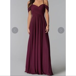 Prom Dress elegant burgandy maroon